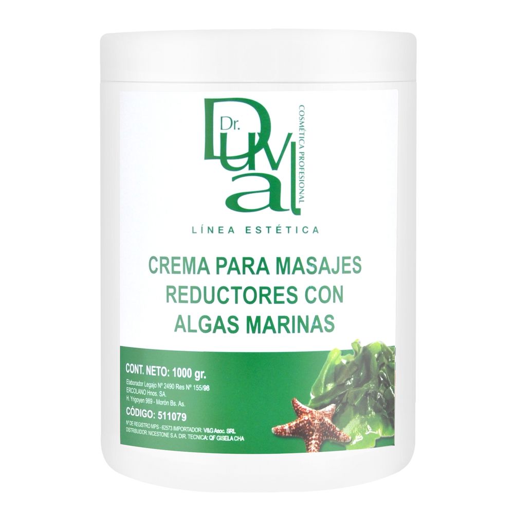 Crema Para Masajes Reductores Con Algas Marinas X1kg Dr Duval Las Margaritas